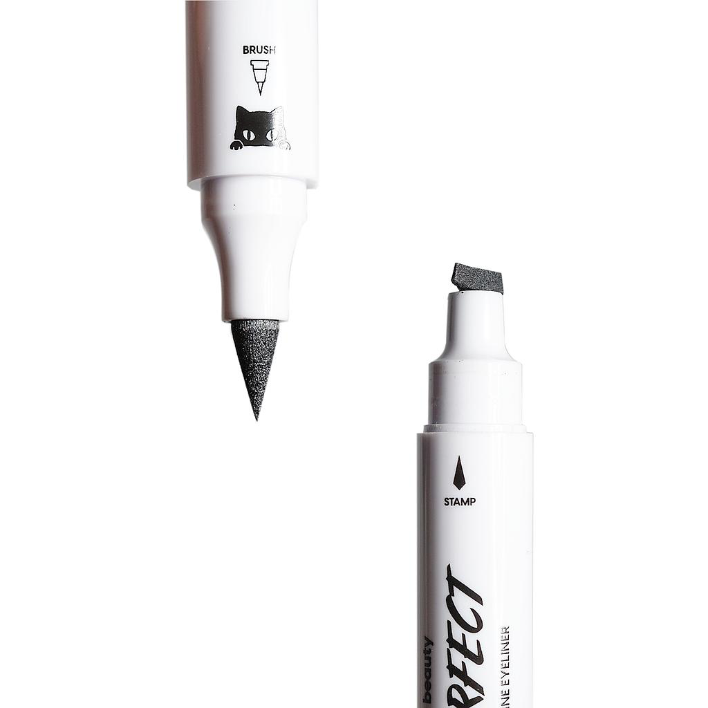 Delineador Ojos “PURRFECT” Stamp & Line Negro - Kara Beauty