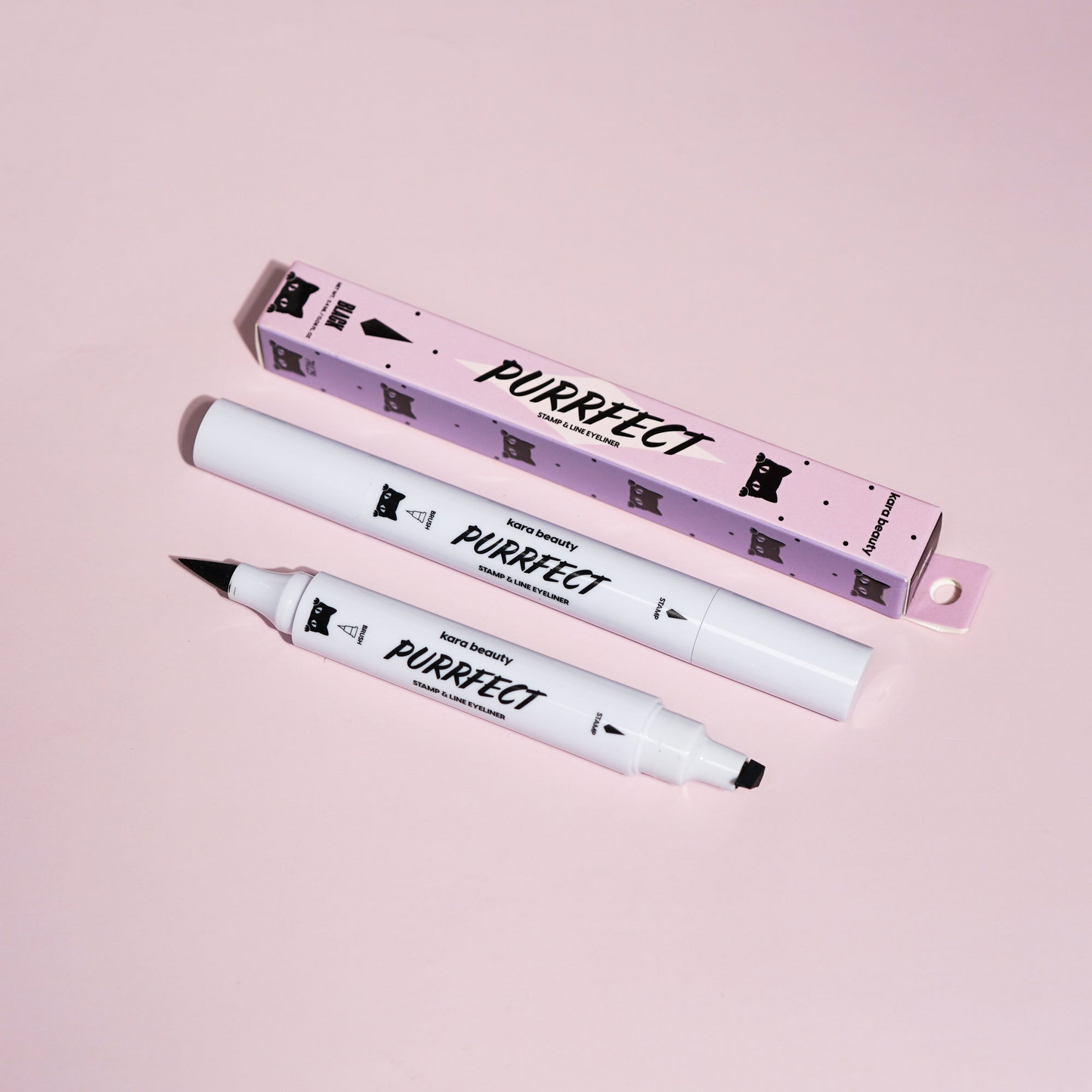 Delineador Ojos “PURRFECT” Stamp & Line Negro - Kara Beauty