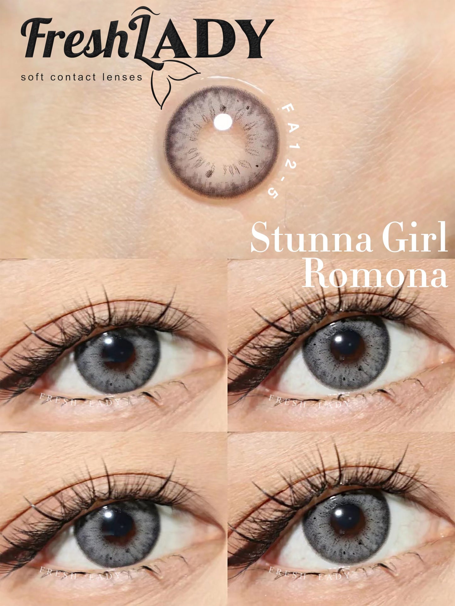 Stunna Girl Romona (gray) tricolor- Freshlady