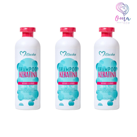 Pack 3 shampoo Reparador Keratina